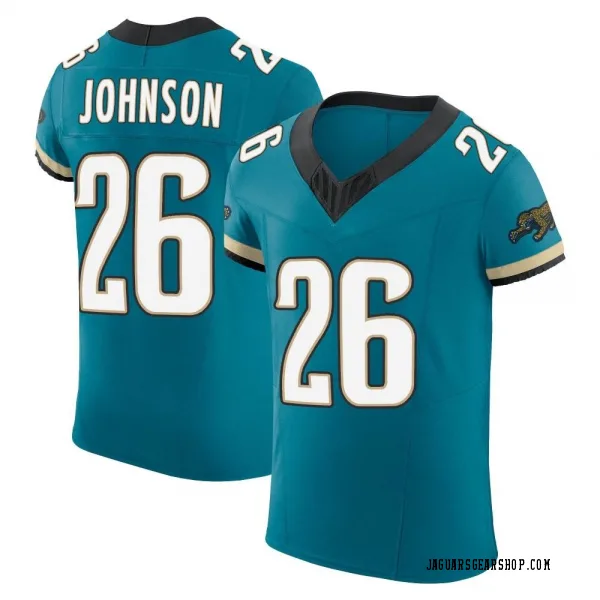 Men's Antonio Johnson Jacksonville Jaguars Elite Teal Prowler Throwback Vapor F.U.S.E. Jersey