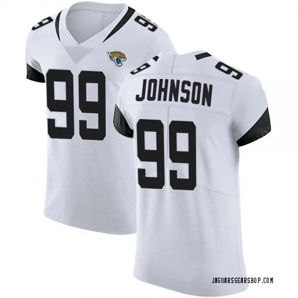 Men's Austin Johnson Jacksonville Jaguars Elite White Vapor Untouchable Road Jersey