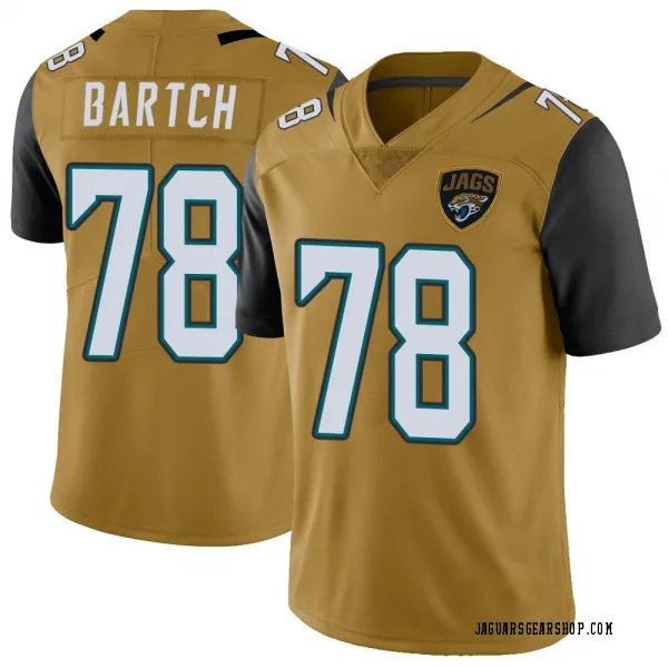 Men's Ben Bartch Jacksonville Jaguars Limited Gold Color Rush Vapor Untouchable Jersey