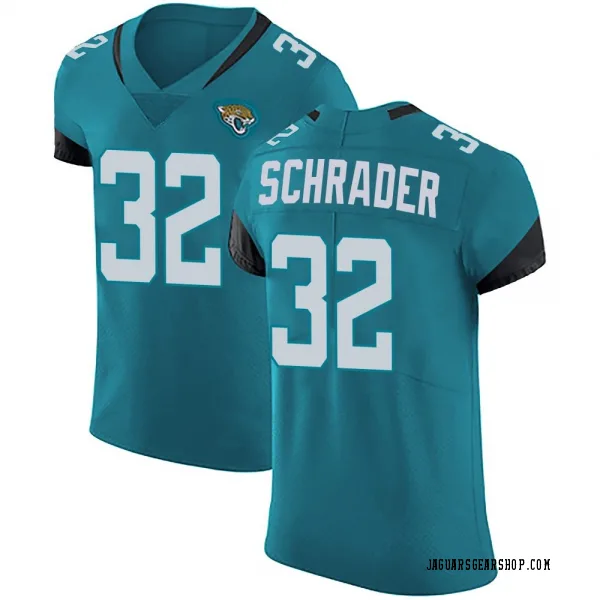 Men's Cody Schrader Jacksonville Jaguars Elite Teal Vapor Untouchable Alternate Jersey
