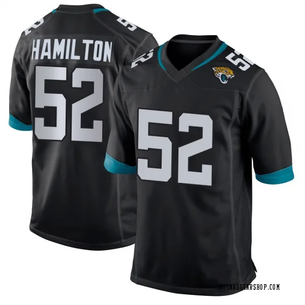 Men's DaVon Hamilton Jacksonville Jaguars Game Black Jersey