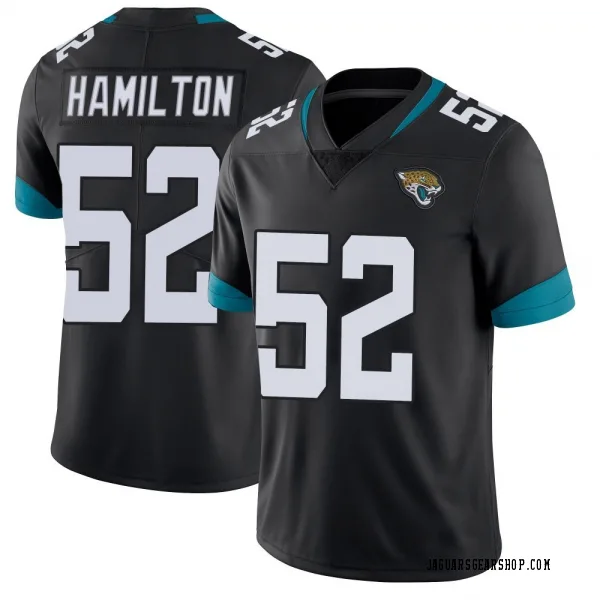 Men's DaVon Hamilton Jacksonville Jaguars Limited Black Vapor Untouchable Jersey