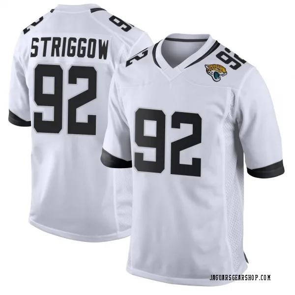 Men's Danny Striggow Jacksonville Jaguars Game White Jersey