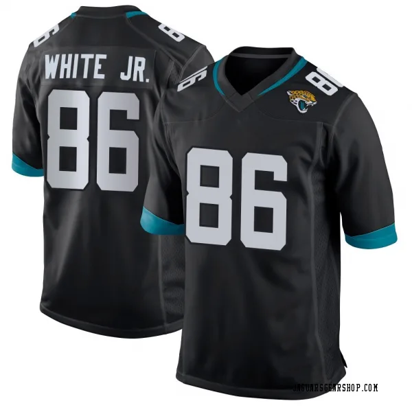 Men's David White Jr. Jacksonville Jaguars Game Black Jersey