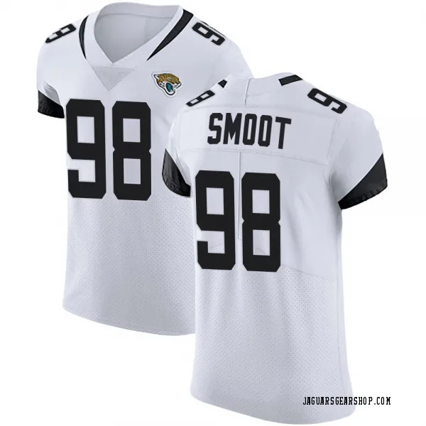 Men's Dawuane Smoot Jacksonville Jaguars Elite White Vapor Untouchable Road Jersey