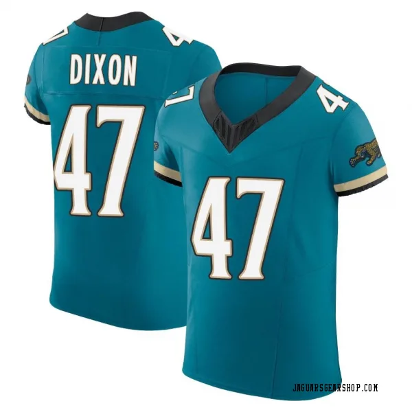 Men's De'Shaan Dixon Jacksonville Jaguars Elite Teal Prowler Throwback Vapor F.U.S.E. Jersey
