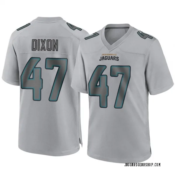 Men's De'Shaan Dixon Jacksonville Jaguars Game Gray Atmosphere Fashion Jersey