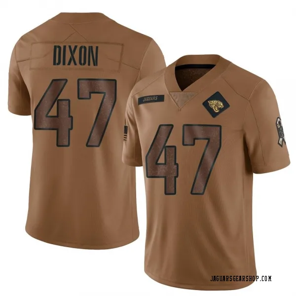 Men's De'Shaan Dixon Jacksonville Jaguars Limited Brown 2023 Salute To Service Jersey