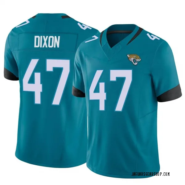 Men's De'Shaan Dixon Jacksonville Jaguars Limited Teal Vapor F.U.S.E. Jersey