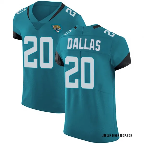 Men's DeeJay Dallas Jacksonville Jaguars Elite Teal Vapor Untouchable Alternate Jersey