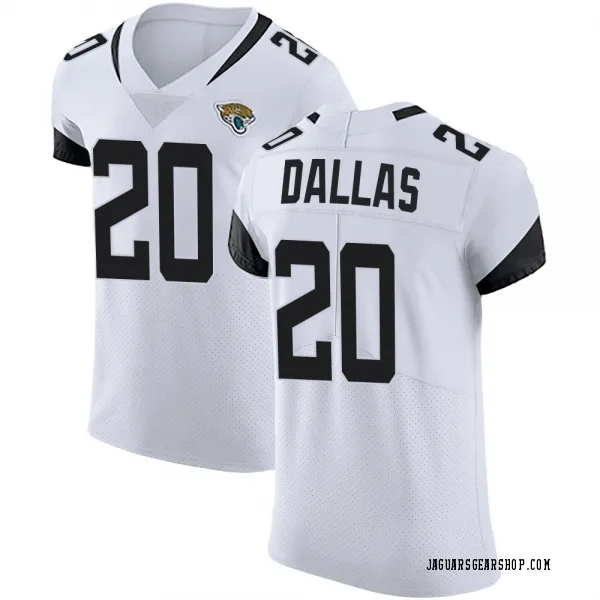 Men's DeeJay Dallas Jacksonville Jaguars Elite White Vapor Untouchable Road Jersey