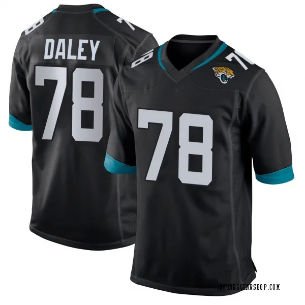 Men's Dennis Daley Jacksonville Jaguars Game Black Jersey