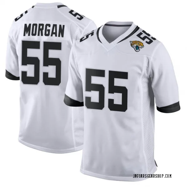 Men's Grant Morgan Jacksonville Jaguars Game White Jersey