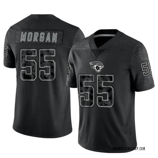 Men's Grant Morgan Jacksonville Jaguars Limited Black Reflective Jersey