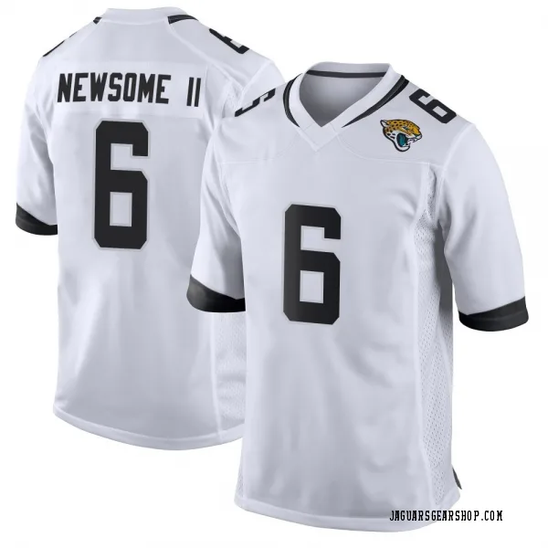 Men's Greg Newsome II Jacksonville Jaguars Game White Jersey