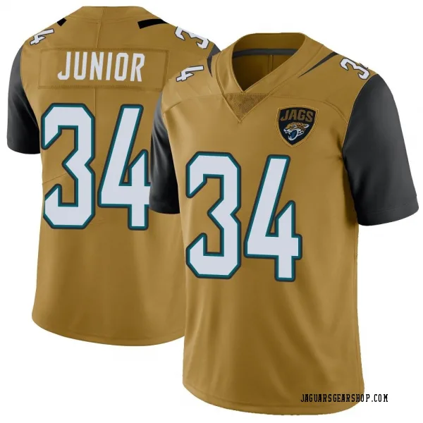 Men's Gregory Junior Jacksonville Jaguars Limited Gold Color Rush Vapor Untouchable Jersey