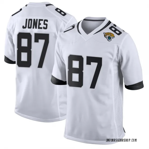 Men's J.J. Jones Jacksonville Jaguars Game White Jersey