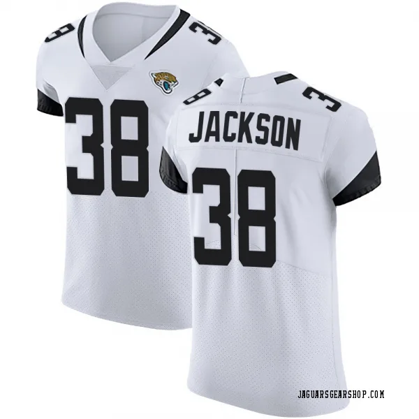 Men's Ja'Quinden Jackson Jacksonville Jaguars Elite White Vapor Untouchable Road Jersey