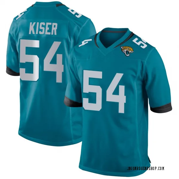 Men's Jack Kiser Jacksonville Jaguars Game Teal Jersey