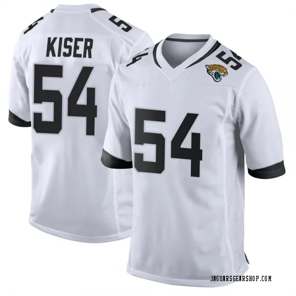 Men's Jack Kiser Jacksonville Jaguars Game White Jersey