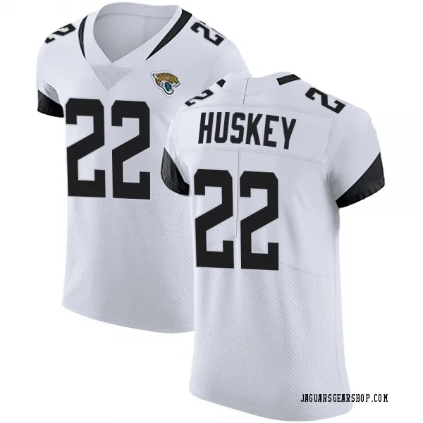 Men's Jalen Huskey Jacksonville Jaguars Elite White Vapor Untouchable Road Jersey