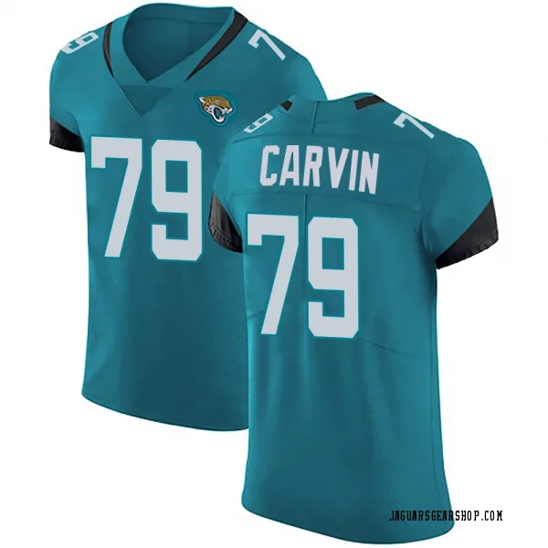 Men's Jerome Carvin Jacksonville Jaguars Elite Teal Vapor Untouchable Alternate Jersey