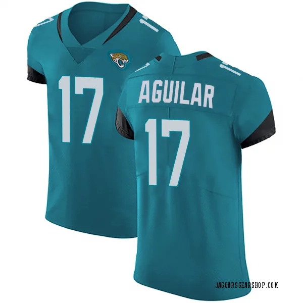 Men's Joey Aguilar Jacksonville Jaguars Elite Teal Vapor Untouchable Alternate Jersey