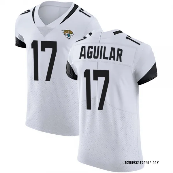 Men's Joey Aguilar Jacksonville Jaguars Elite White Vapor Untouchable Road Jersey