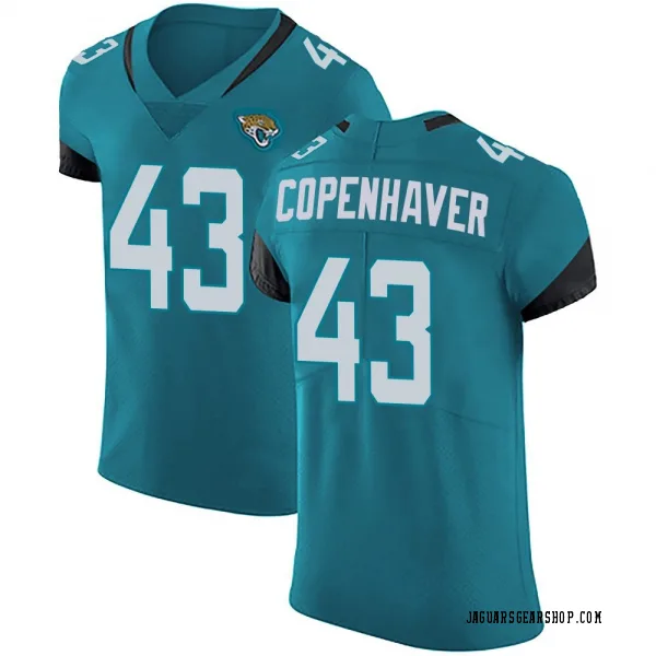 Men's John Copenhaver Jacksonville Jaguars Elite Teal Vapor Untouchable Alternate Jersey