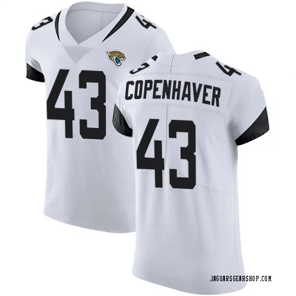 Men's John Copenhaver Jacksonville Jaguars Elite White Vapor Untouchable Road Jersey
