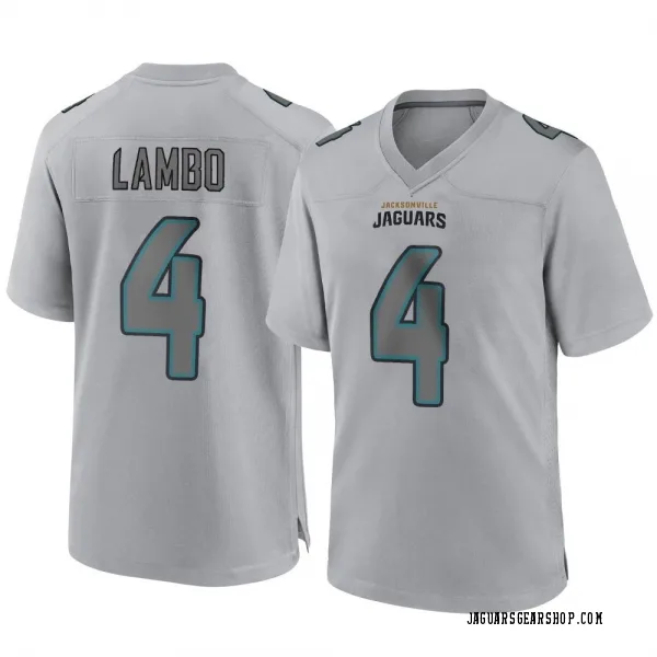 Men's Josh Lambo Jacksonville Jaguars Game Gray Atmosphere Fashion Jersey
