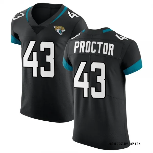 Men's Josh Proctor Jacksonville Jaguars Elite Black Vapor Untouchable Jersey