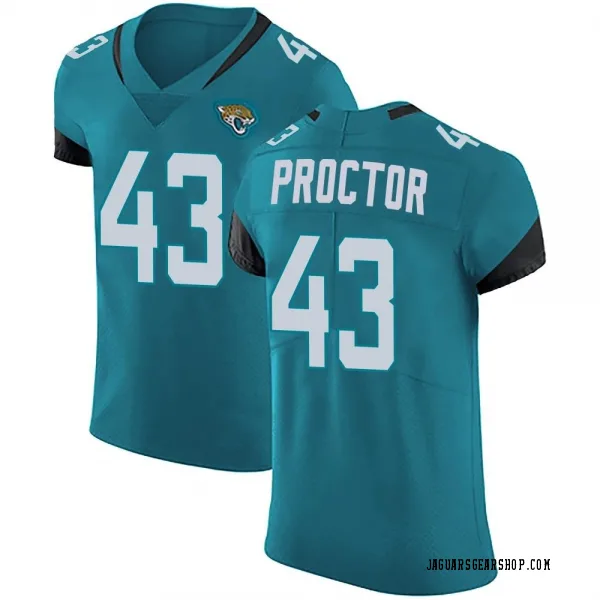 Men's Josh Proctor Jacksonville Jaguars Elite Teal Vapor Untouchable Alternate Jersey
