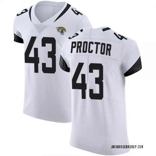 Men's Josh Proctor Jacksonville Jaguars Elite White Vapor Untouchable Road Jersey