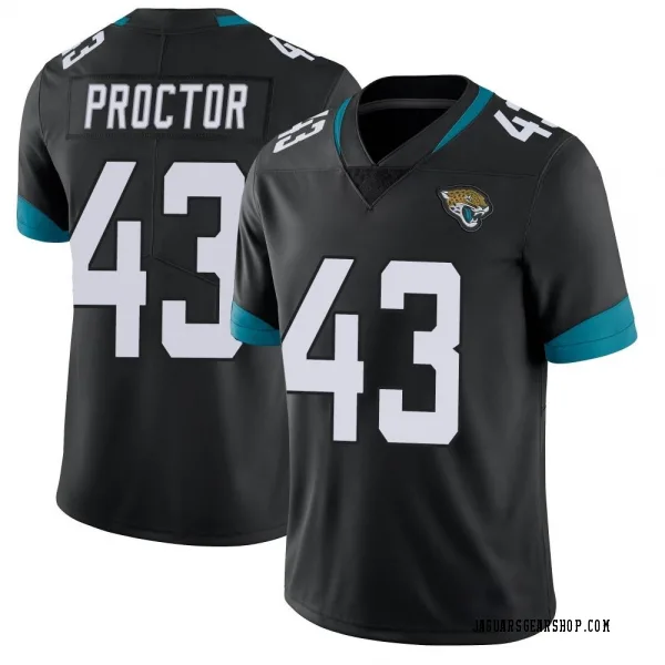 Men's Josh Proctor Jacksonville Jaguars Limited Black Vapor Untouchable Jersey