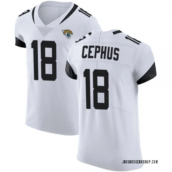 Men's Joshua Cephus Jacksonville Jaguars Elite White Vapor Untouchable Road Jersey