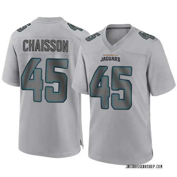 Men's K'Lavon Chaisson Jacksonville Jaguars Game Gray Atmosphere Fashion Jersey