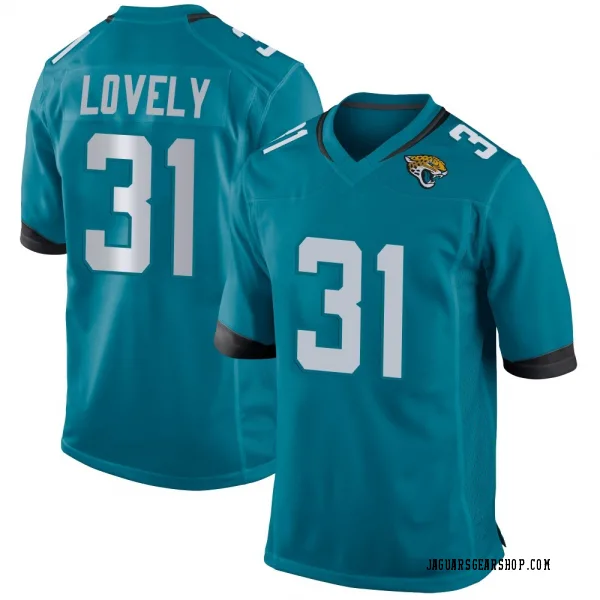 Men's Keni-H Lovely Jacksonville Jaguars Game Teal Jersey