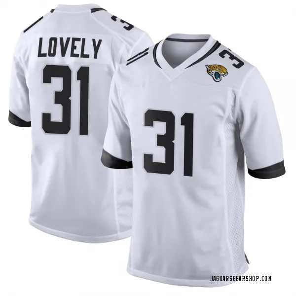 Men's Keni-H Lovely Jacksonville Jaguars Game White Jersey