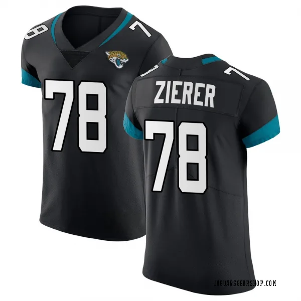 Men's Kilian Zierer Jacksonville Jaguars Elite Black Vapor Untouchable Jersey
