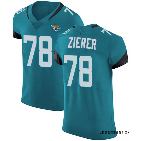 Men's Kilian Zierer Jacksonville Jaguars Elite Teal Vapor Untouchable Alternate Jersey