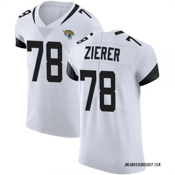 Men's Kilian Zierer Jacksonville Jaguars Elite White Vapor Untouchable Road Jersey
