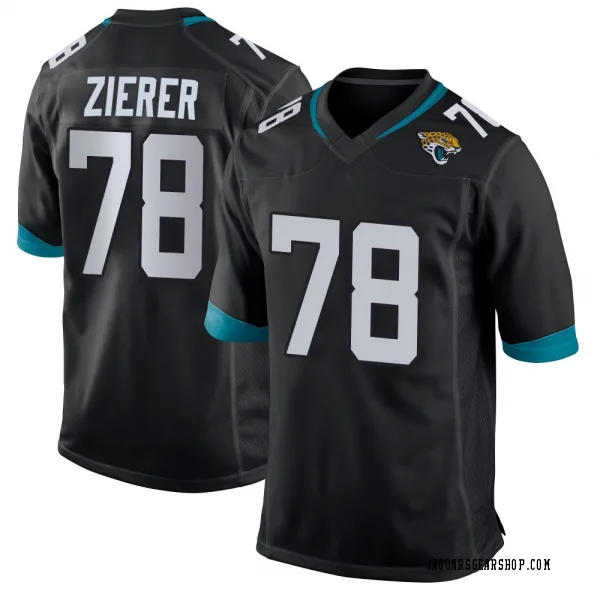 Men's Kilian Zierer Jacksonville Jaguars Game Black Jersey