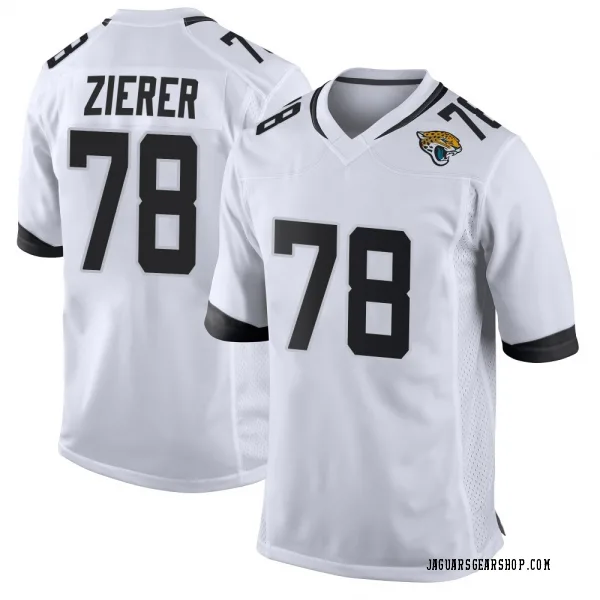Men's Kilian Zierer Jacksonville Jaguars Game White Jersey