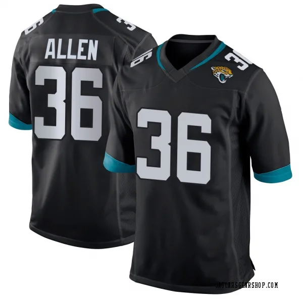 Men's LeQuint Allen Jacksonville Jaguars Game Black Jersey