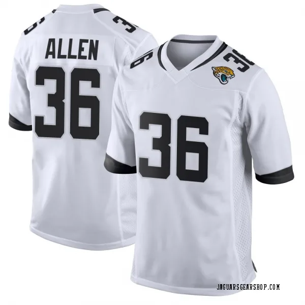 Men's LeQuint Allen Jacksonville Jaguars Game White Jersey