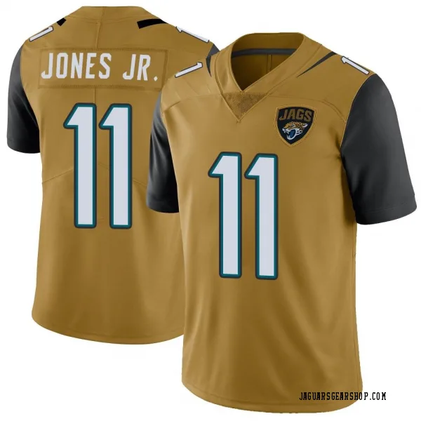Men's Marvin Jones Jr. Jacksonville Jaguars Limited Gold Color Rush Vapor Untouchable Jersey