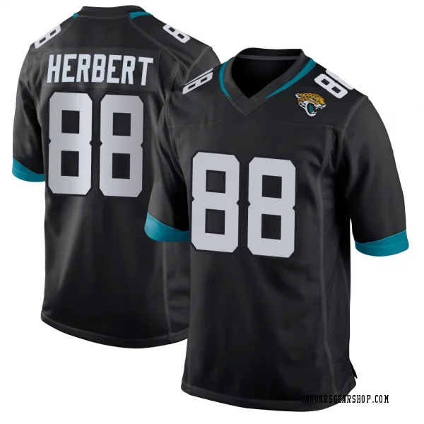 Men's Patrick Herbert Jacksonville Jaguars Game Black Jersey