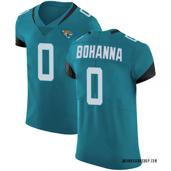 Men's Quinton Bohanna Jacksonville Jaguars Elite Teal Vapor Untouchable Alternate Jersey