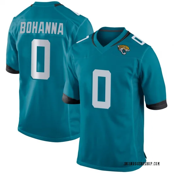 Men's Quinton Bohanna Jacksonville Jaguars Game Teal Jersey